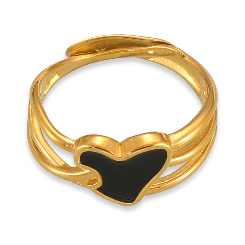 Black Heart Ring