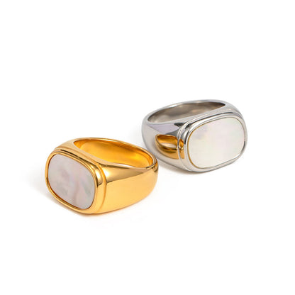 Square Shell Ring