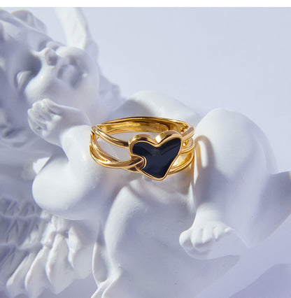 Black Heart Ring