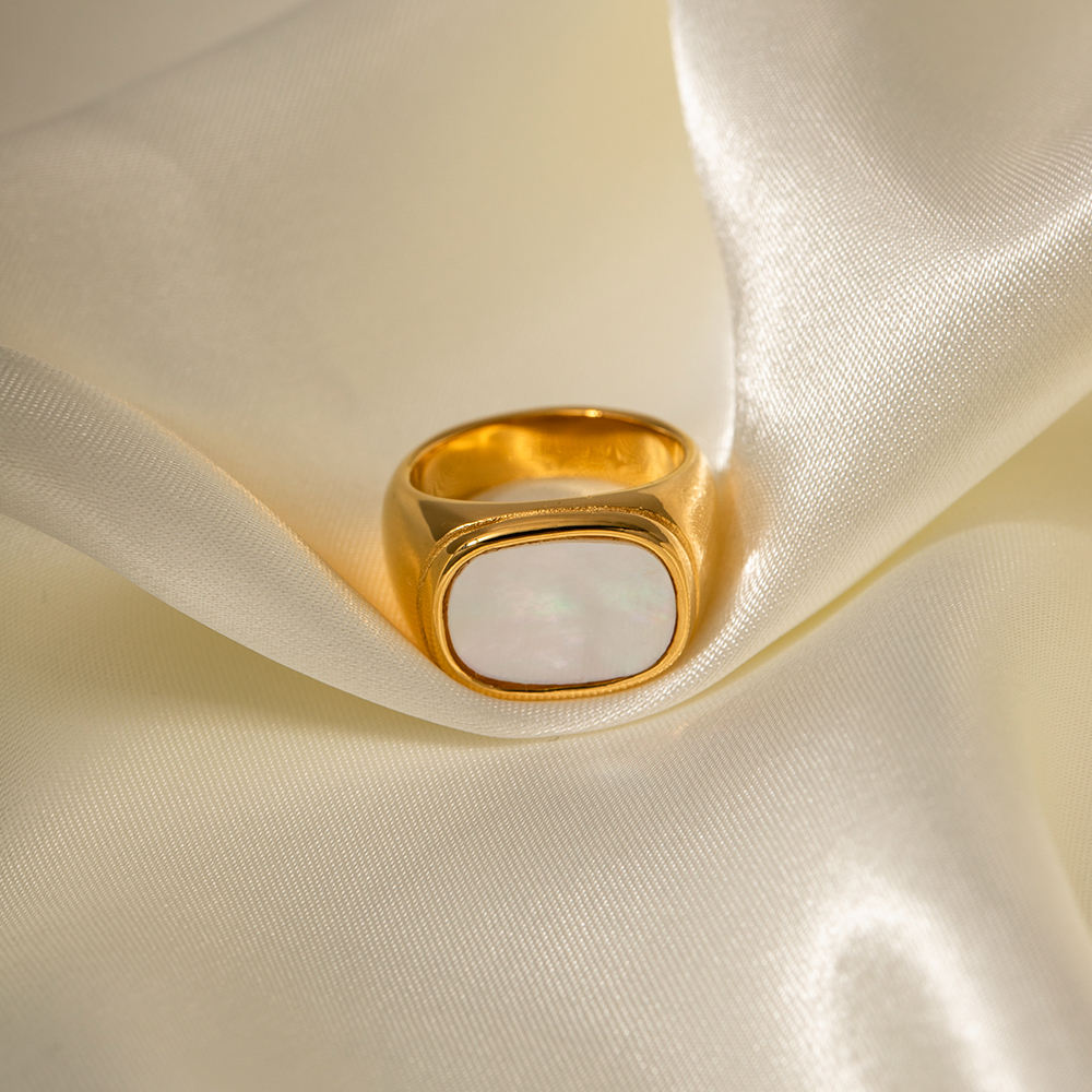 Square Shell Ring