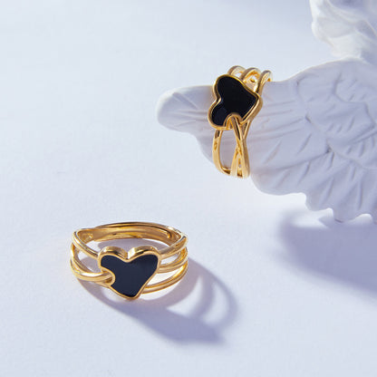 Black Heart Ring