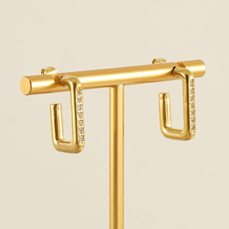 U- Shaped Stud Earrings