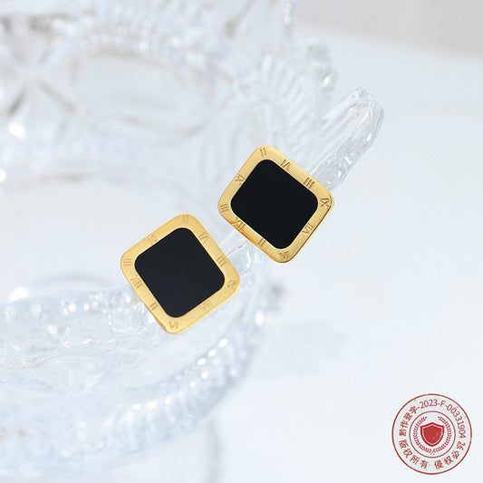 Square Roman Earrings