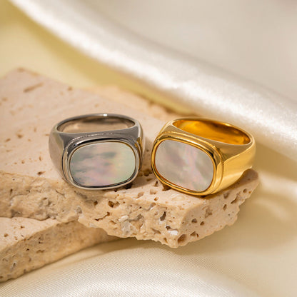 Square Shell Ring