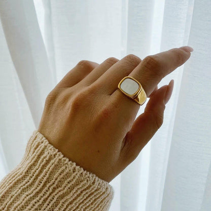 Square Shell Ring