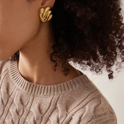 Wave Texture Earrings