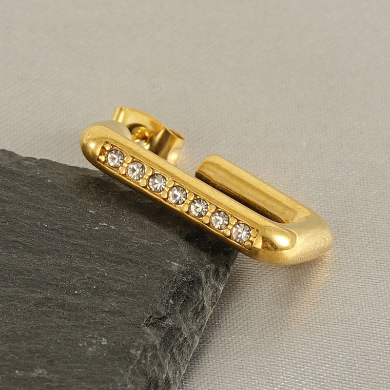 U- Shaped Stud Earrings