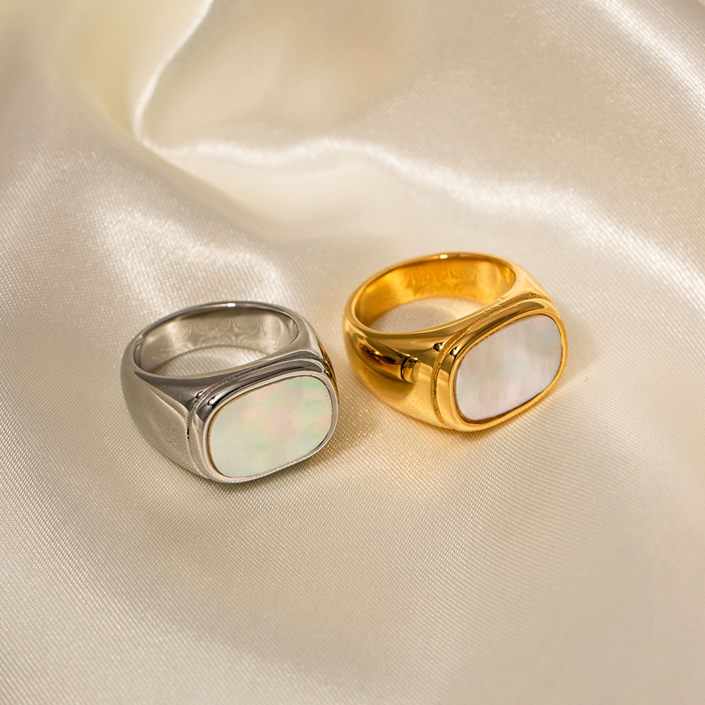 Square Shell Ring