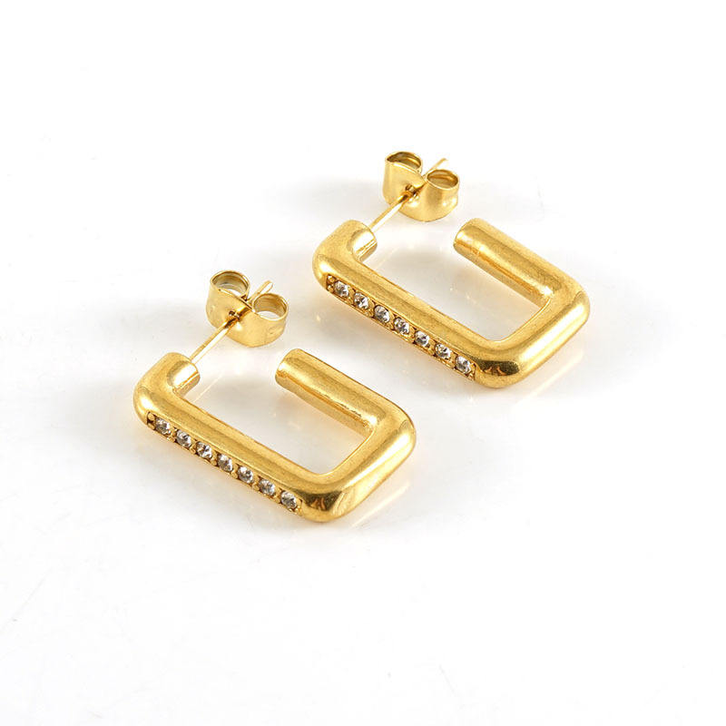 U- Shaped Stud Earrings
