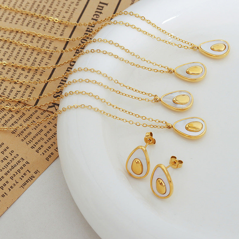 Egg Shaped Jewelry Set