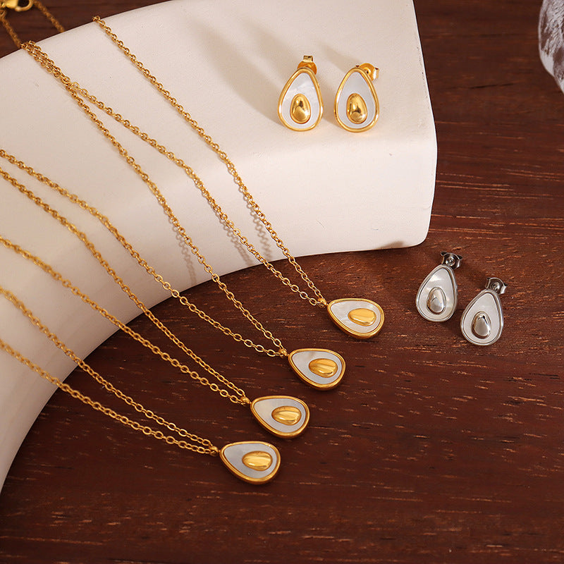 Egg Shaped Jewelry Set