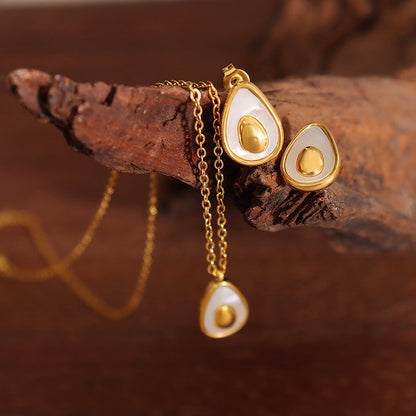 Egg Shaped Jewelry Set