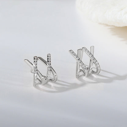 X Shape Earrings