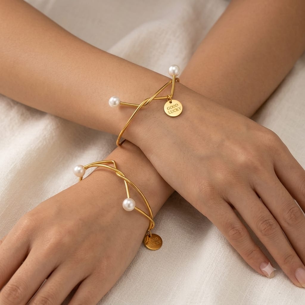 Freshwater Pearls Opening Bangles