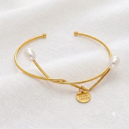 Freshwater Pearls Opening Bangles