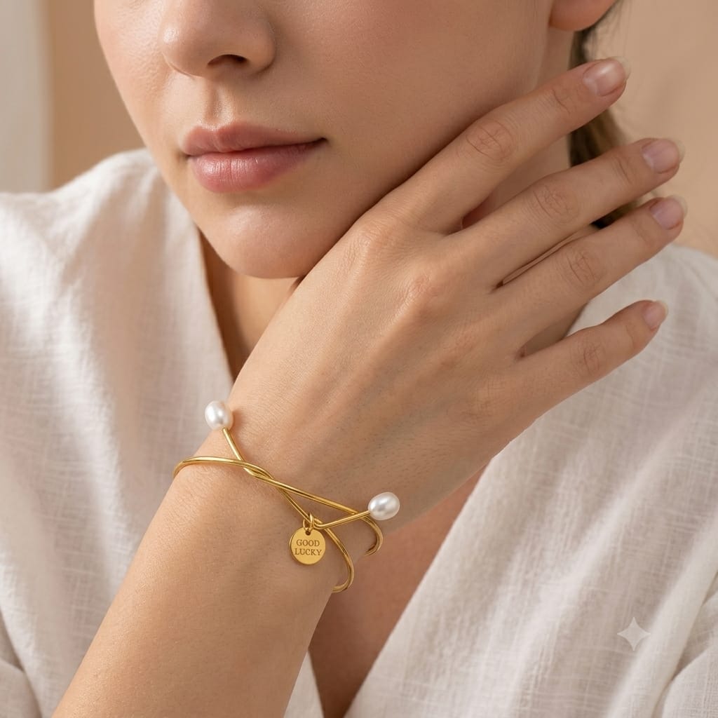 Freshwater Pearls Opening Bangles