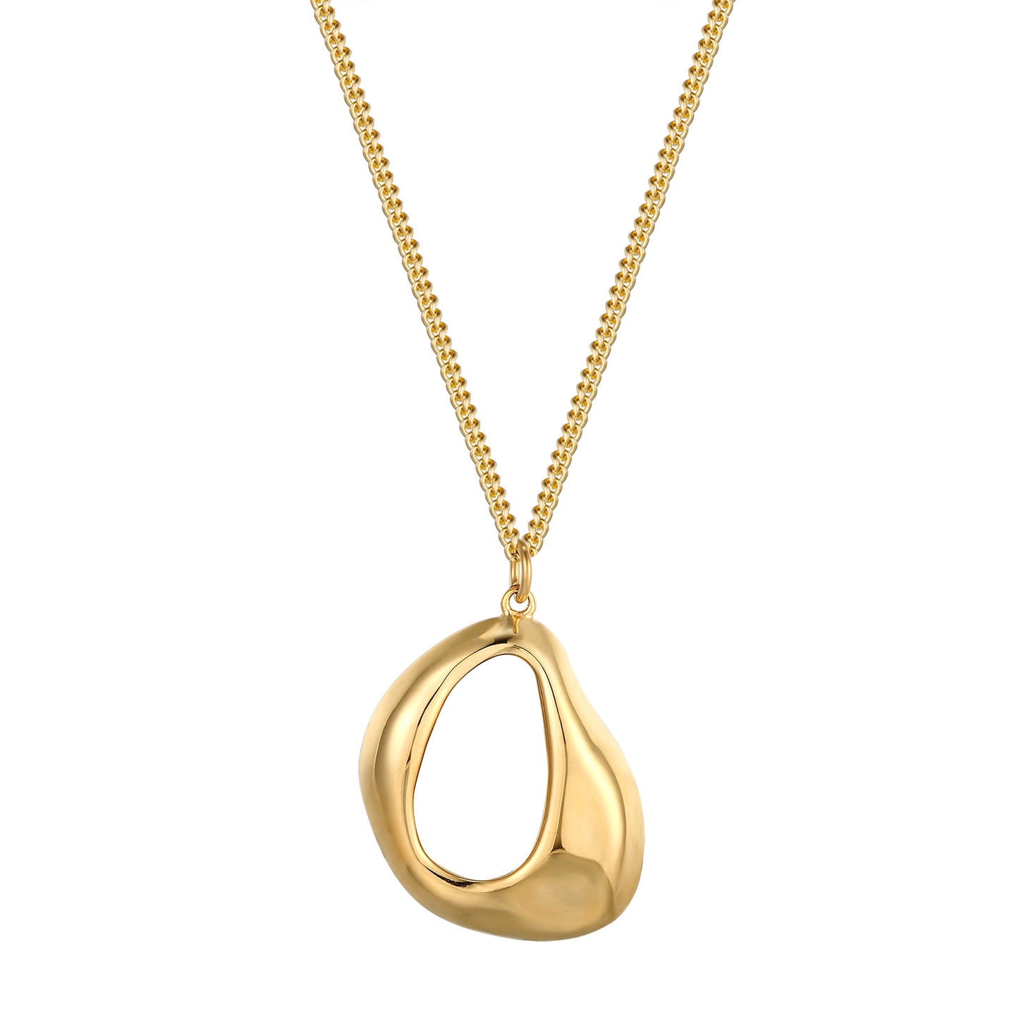 Irregular Hollow Geometric Pendant