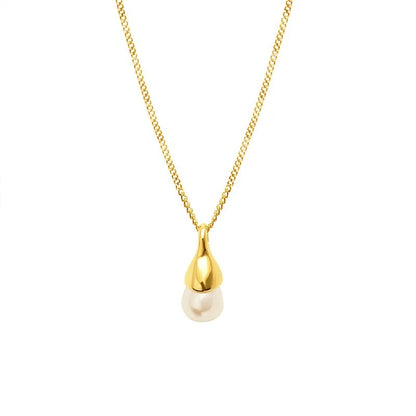 Imitation pearl pendant