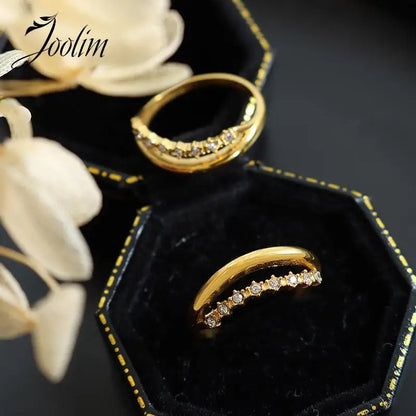 Retro Zircon Rings