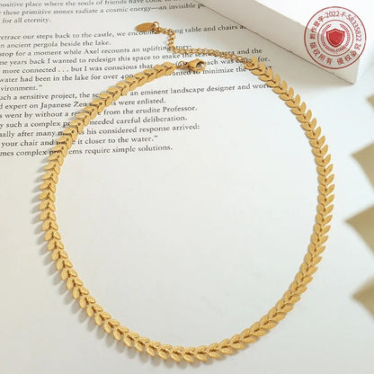 Wheat Clavicle Chain Necklace