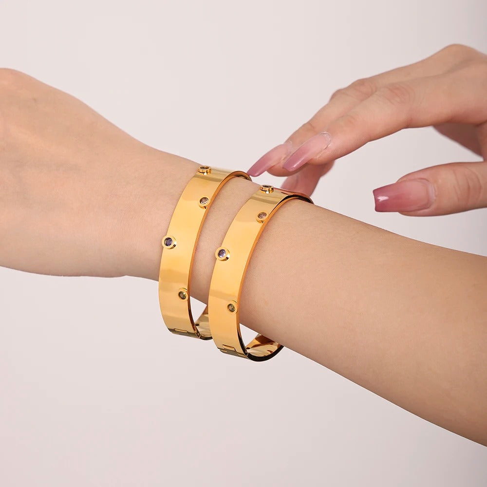 Round Stainless Steel Bangles