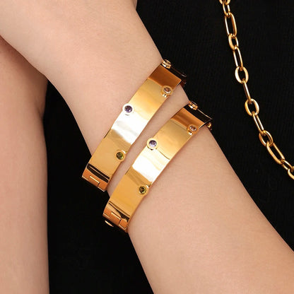 Round Stainless Steel Bangles