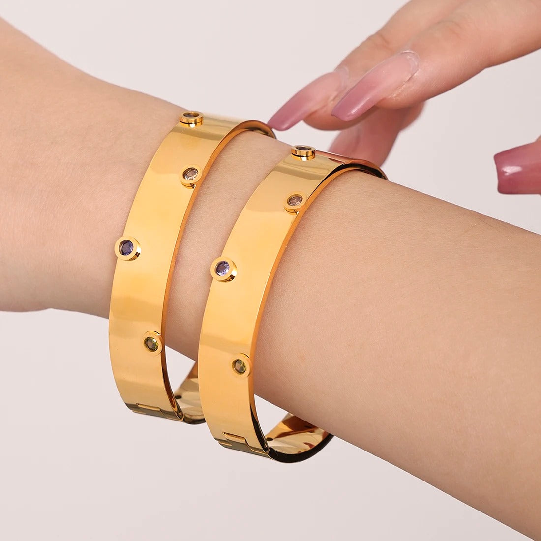 Round Stainless Steel Bangles