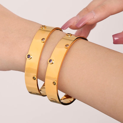 Round Stainless Steel Bangles