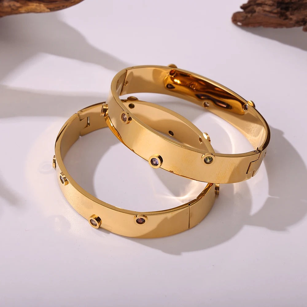 Round Stainless Steel Bangles