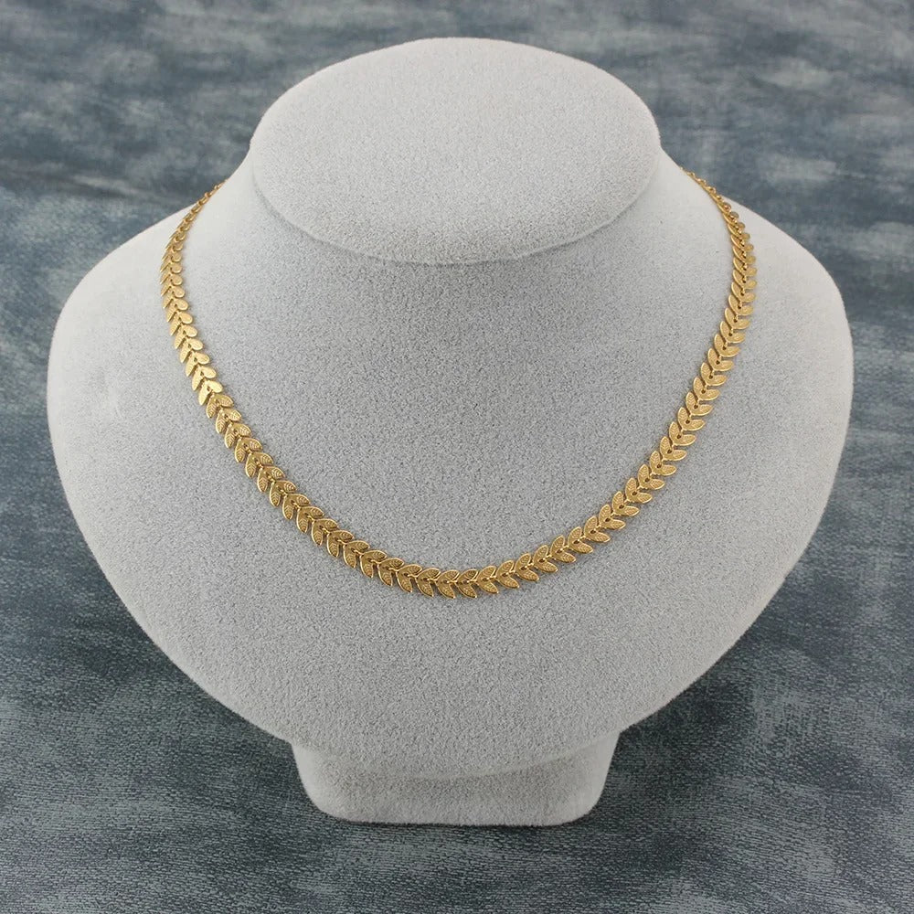 Wheat Clavicle Chain Necklace